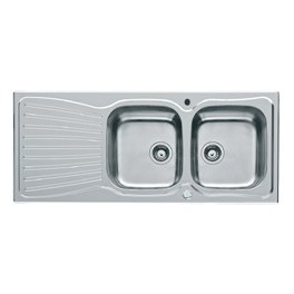 EVIER INOX APOLLON 2 cuvette 1160X500